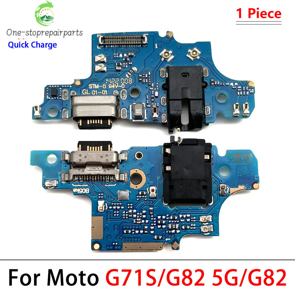 50Pcs USB Charging Board Connector Port Dock Flex Cable For Moto G10 G100 Power G20 G30 G31 G41 G60 G60s G71 G51 G50 5G G82 Motorola phone repair parts