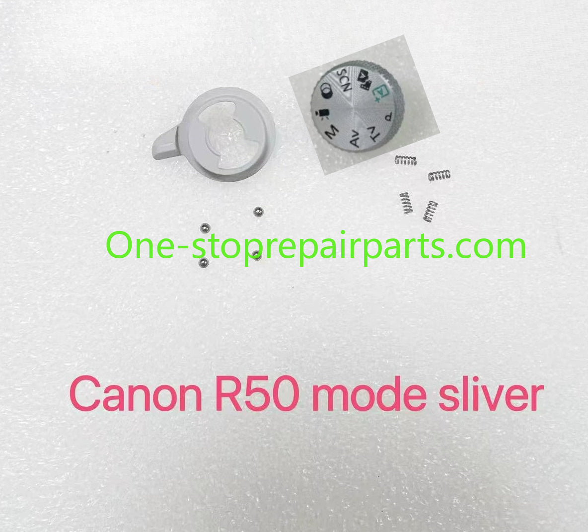 Canon EOS R50 Mode Dial Function Dial Top Cover with Iron Beads Spring with Steel Ball Function Power-on lever on/off switch button black silver Digital Camera Repair parts