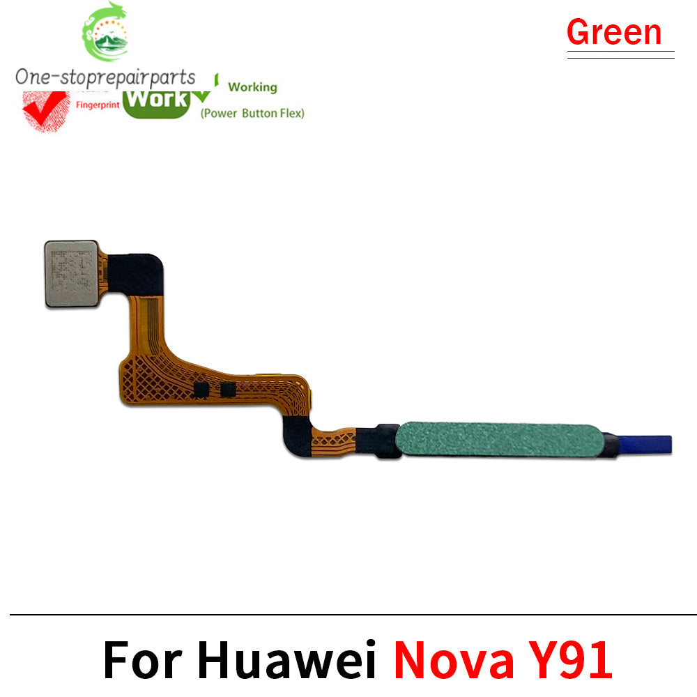 New For Huawei Nova Y60 Y61 Y90 Y91 Fingerprint Sensor Home Return Key Menu Button Flex Ribbon Cable Huawei phone repair parts
