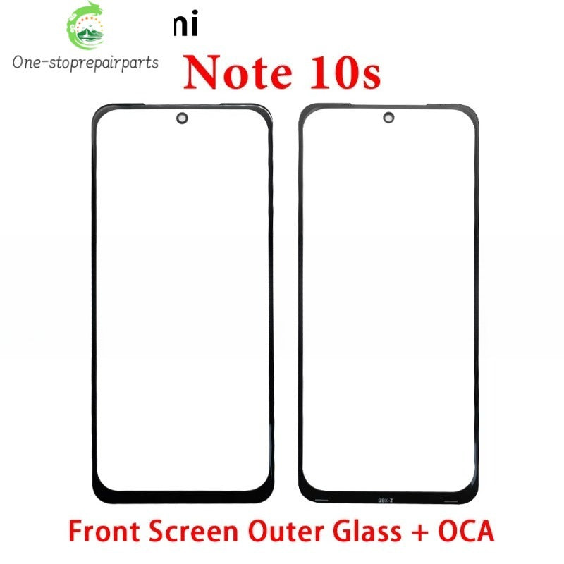 New Screen Front Outer Glass + OCA For Xiaomi Redmi Note 10 10s 11 11s 12 12s 13 Pro Plus 4G 5G Screen Touch Panel Glass Xiaomi Xiao mi phone repair parts