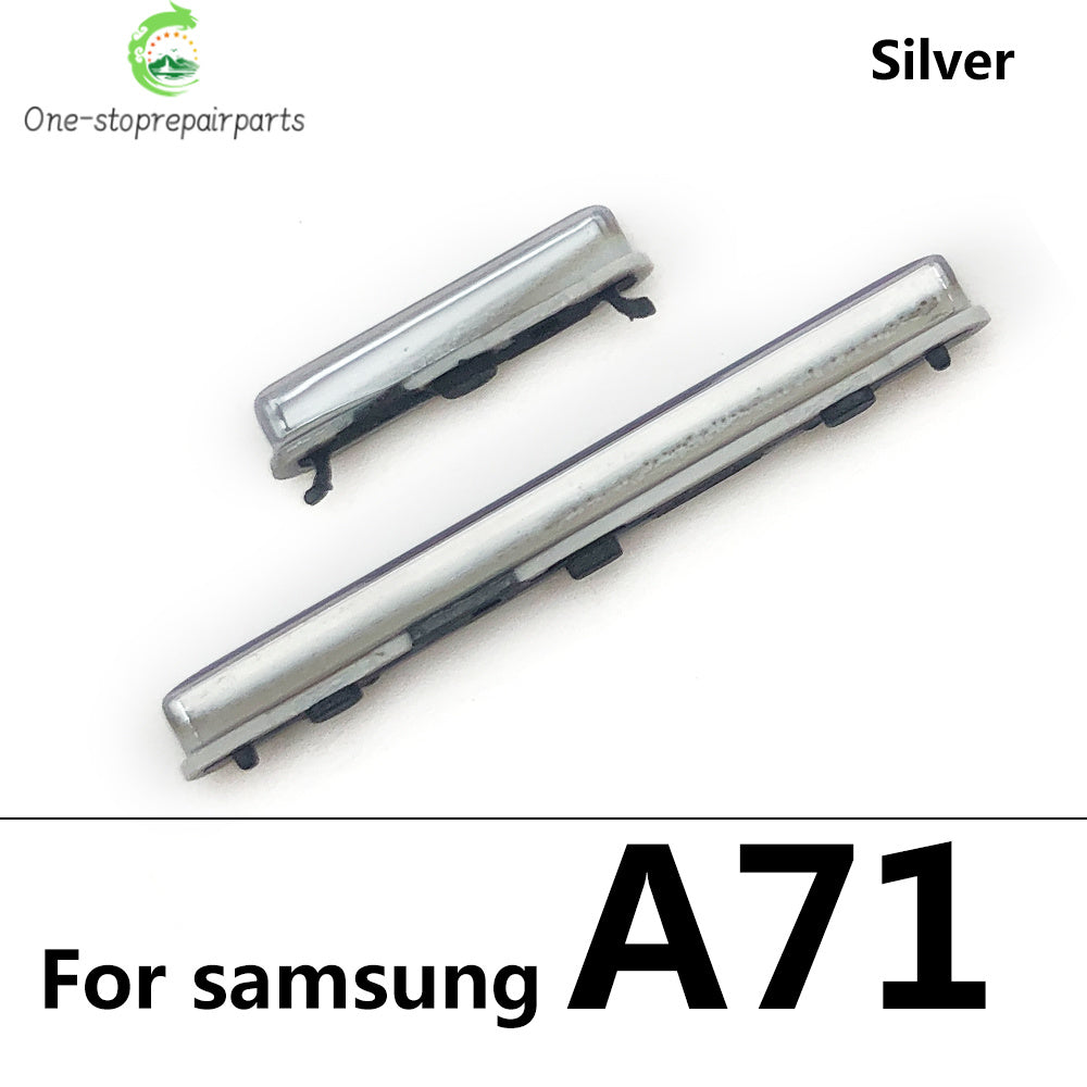 10Pcs/Lot, SIde Volume Button Power ON / OFF Buttton Key Set For Samsung A31 A315F A51 A515F A70 A705F A71 A71 Replacement Part Samsung phone repair parts