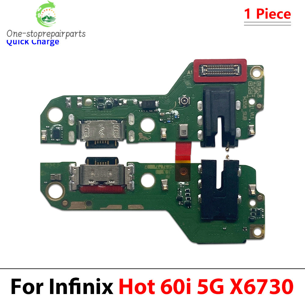 New For Infinix Hot 40 40i 50 50i 60 60i Pro Plus 4G 5G USB Charging Port Dock Charger Plug Connector Board Flex Cable infinix phone repair parts