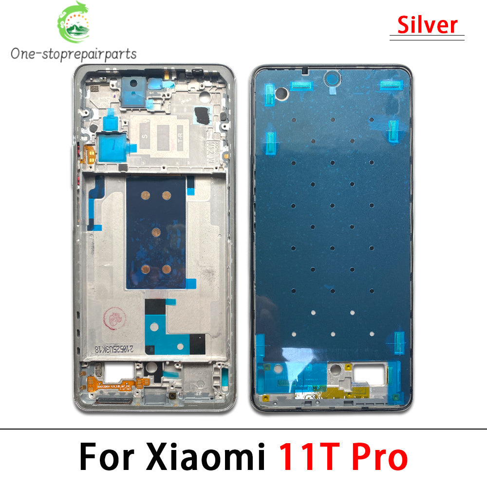 Housing Middle Frame Bezel Plate Cover For Xiaomi Mi 11T / Mi11T Pro Black / Silver Xiaomi Xiao mi phone repair parts