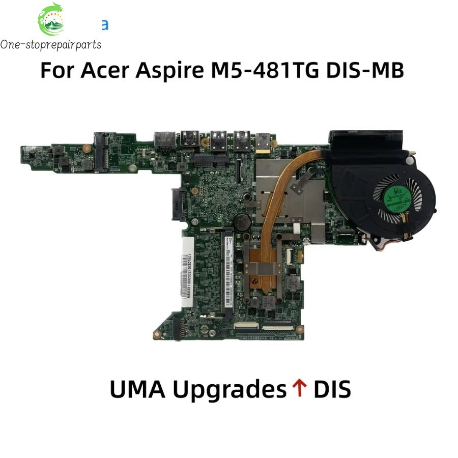DA0Z09MBAH0 For Acer Aspire M5-481G M5-481PTG M5-481TG M5-481PT Laptop Motherboard With I3 I5 I7 CPU 2GB-RAM GT640M 1GB-GPU Acer laptop repair parts