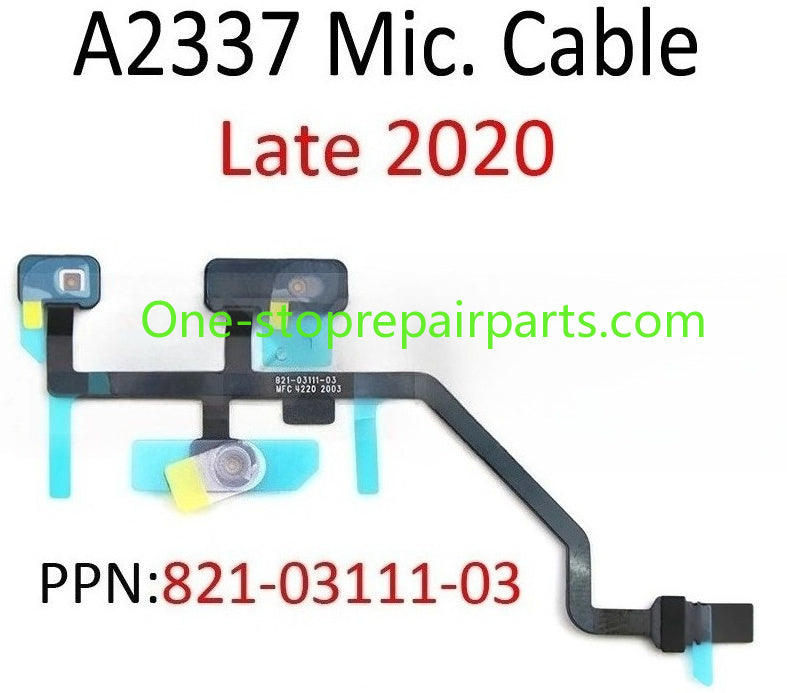 New for Macbook Air 13" M1 A2337 Microphone Mic. Flex Cable EMC3598 MGN63 MGN73 Late 2020 Year Macbook repair parts