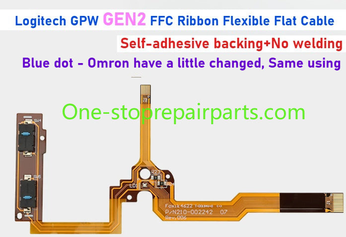 Wireless Mouse Side Button Ribbon FFC Side Key Flexible Flat Cable For Logitech GPW Logitech G Pro X Superlight 2 GPW 3.0 GPX GEN1 GEN2 GEN3 210-002242 Rev:006 210-002242 Rev:006 N210-001849 Rev.007 M-R0070 button cable connectors Laptop accessories
