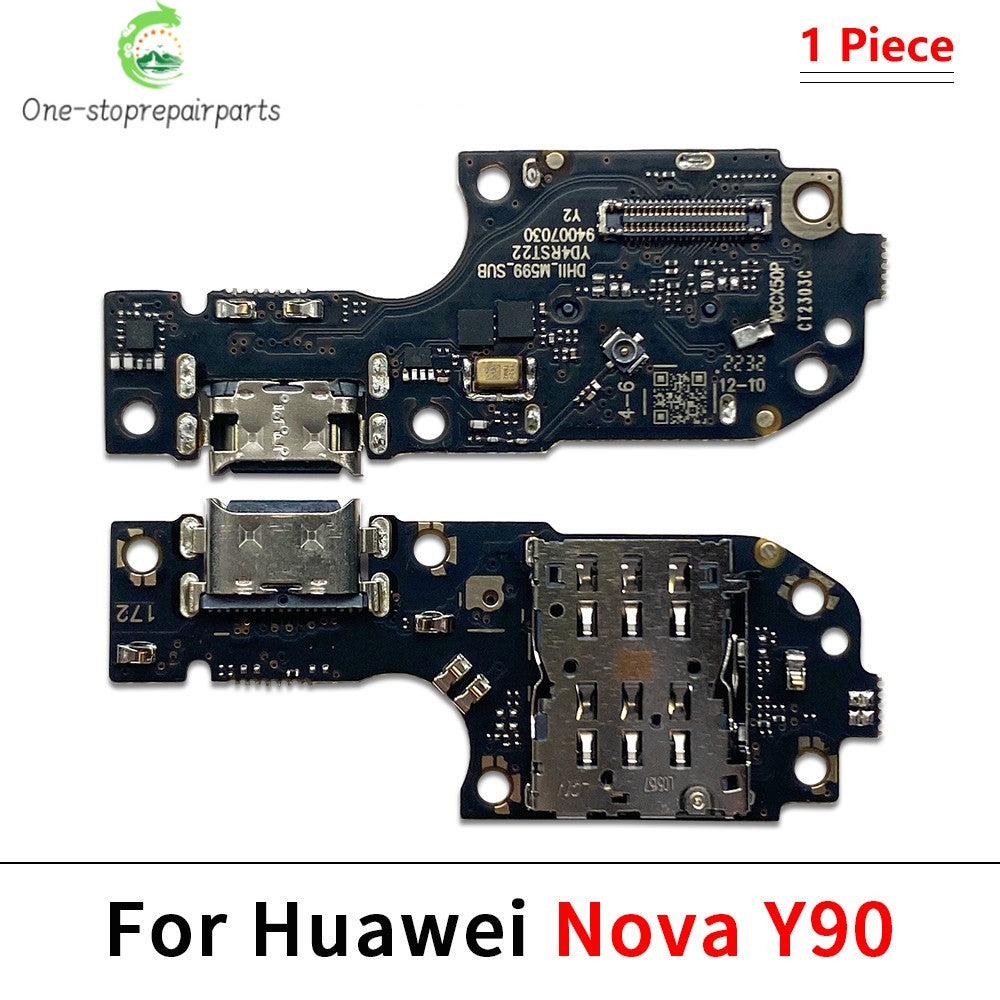 USB Charging Port Mic Microphone Dock Connector Board Flex Cable For Huawei Honor X7 X7A Nova 10 Se Y60 Y61 Y70 Y71 Y90 Huawei phone repair parts