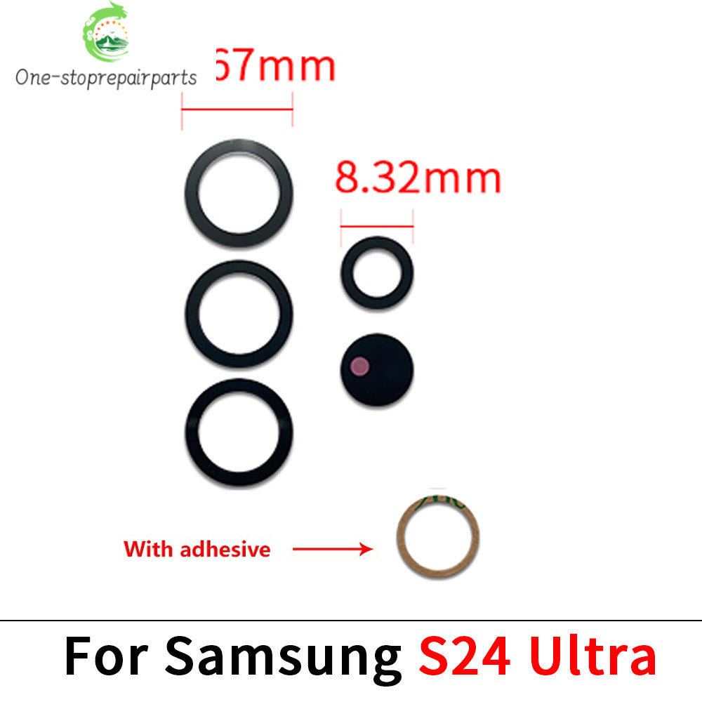 New Camera Glass Lens Back Rear Camera Glass Lens For Samsung S20 S21 S22 S23 S24 Plus Ultra FE 5G With Adhesive Sticker Samsung phone repair parts
