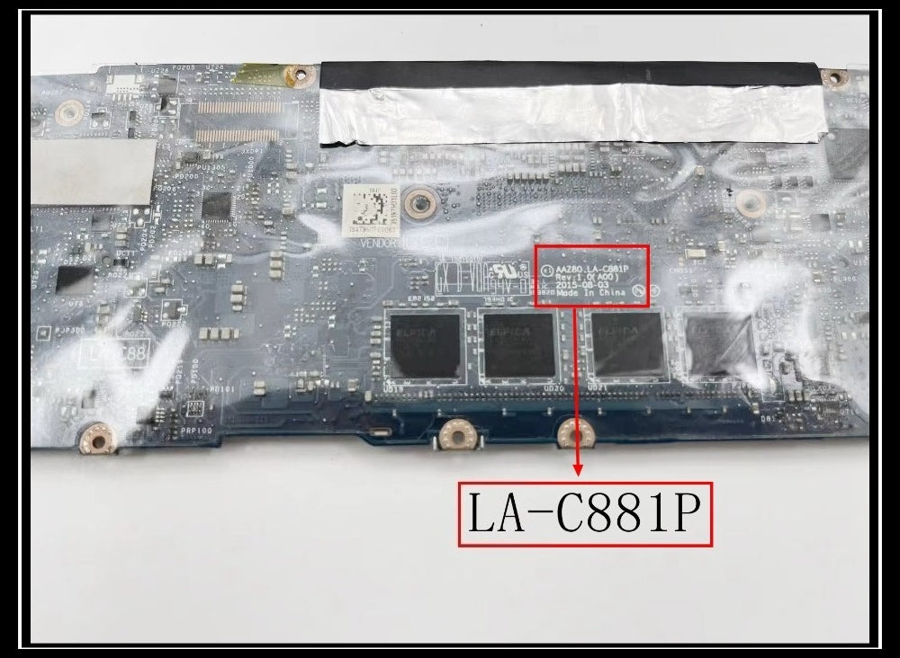 For Dell XPS 13 9350 Laptop Motherboard P54G LA-C881P With I3 I5 I7 CPU 4G/8G/16G RAM 100% Test Work Dell laptop repair parts