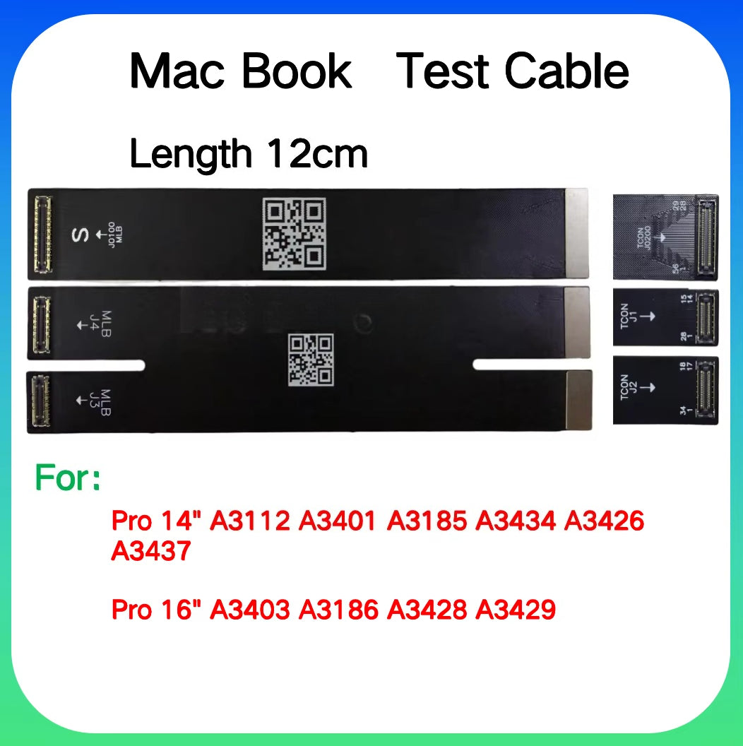 Mac Book Screen Display Extension Test Repair Flex Cable For Macbook Pro Air A1706 A2337 A2338 A2681 A2941 A2442 A2485 A3240 Macbook repair parts