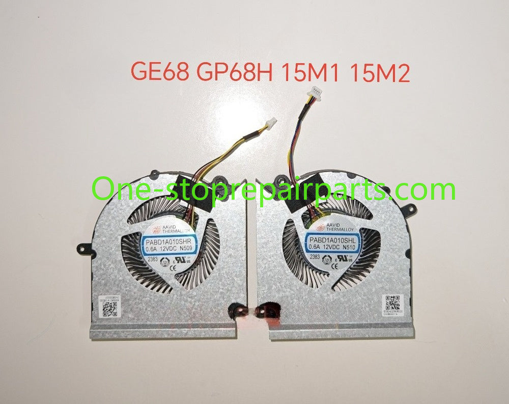 Cooler cooling fan For MSI 15M1 15M2 GE68 GP68H PABD1A010SHR N509 N510 Laptop CPU GPU fan