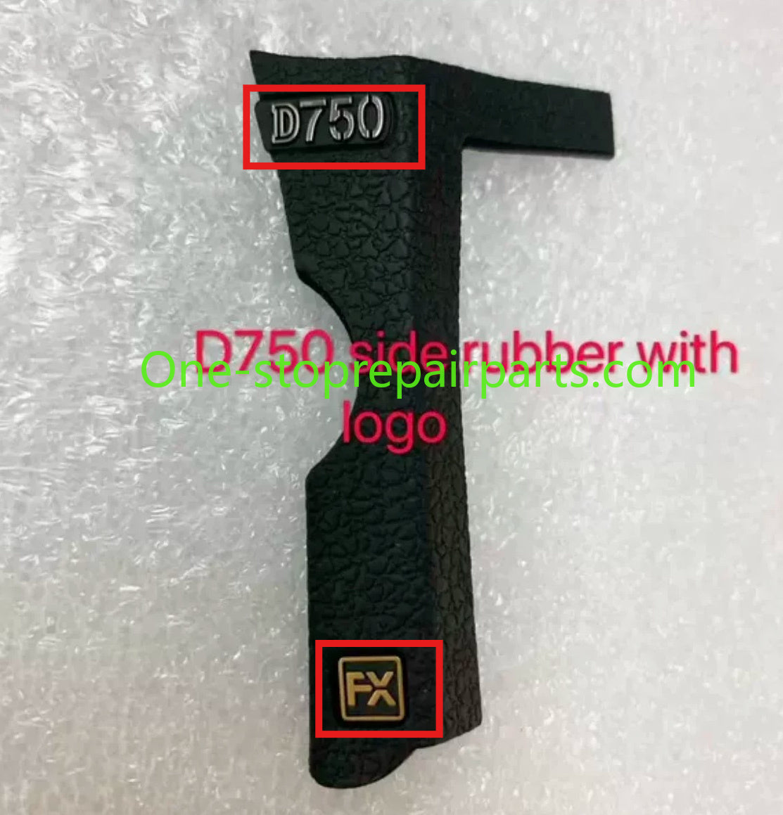 Nikon D750 THUMB/SIDE/GRIP RUBBER SET hand grip thumb side leather REPAIR PARTS + ADHESIVE Digital Camera Repair parts