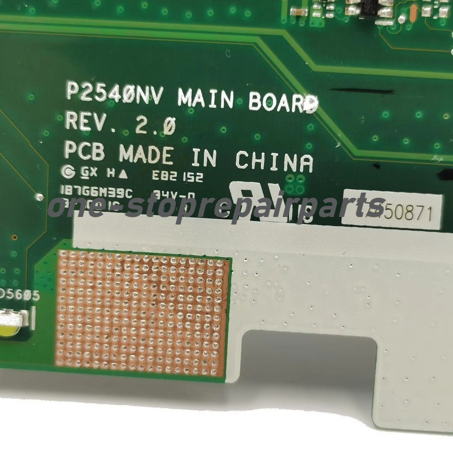 P2540NV Laptop Motherboard For ASUS ProArt PRO254N P2540N P2540NV Notebook Mainboard With Celeron CPU 100% Tests OK Fast Ship ASUS laptop repair parts