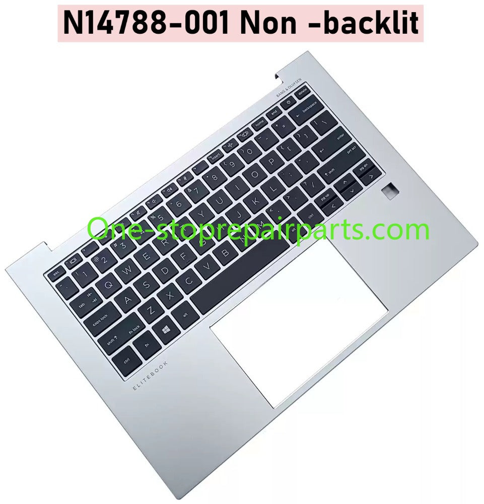 New US N14788-001 N14786-001 Top Cover with Keyboard For HP Elitebook 840 845 G9 Palmrest Upper Case + Backlight No Backlit Keyboard HP laptop repair parts
