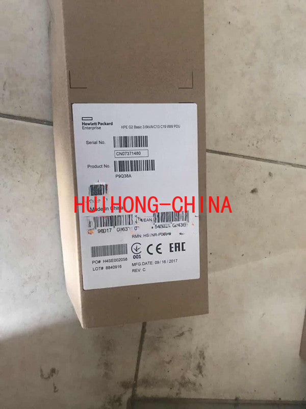 HP HPE SERVER P9Q38A HPE G2 Basic 3.6 KVA C13 C19 WW22 PDU