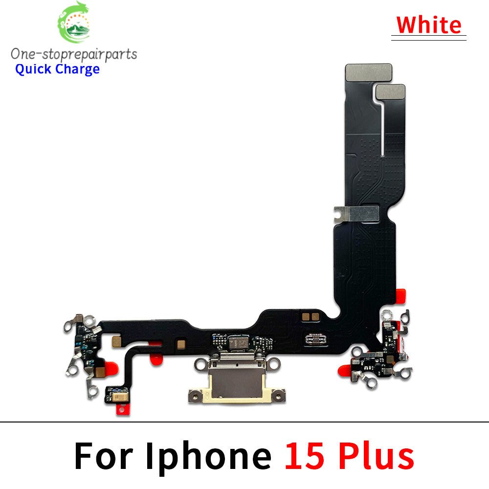 10Pcs, New For iPhone 15 Pro 15Pro Max Plus USB Charging Port Dock Charger Plug Connector Board Flex Cable iPhone phone repair parts