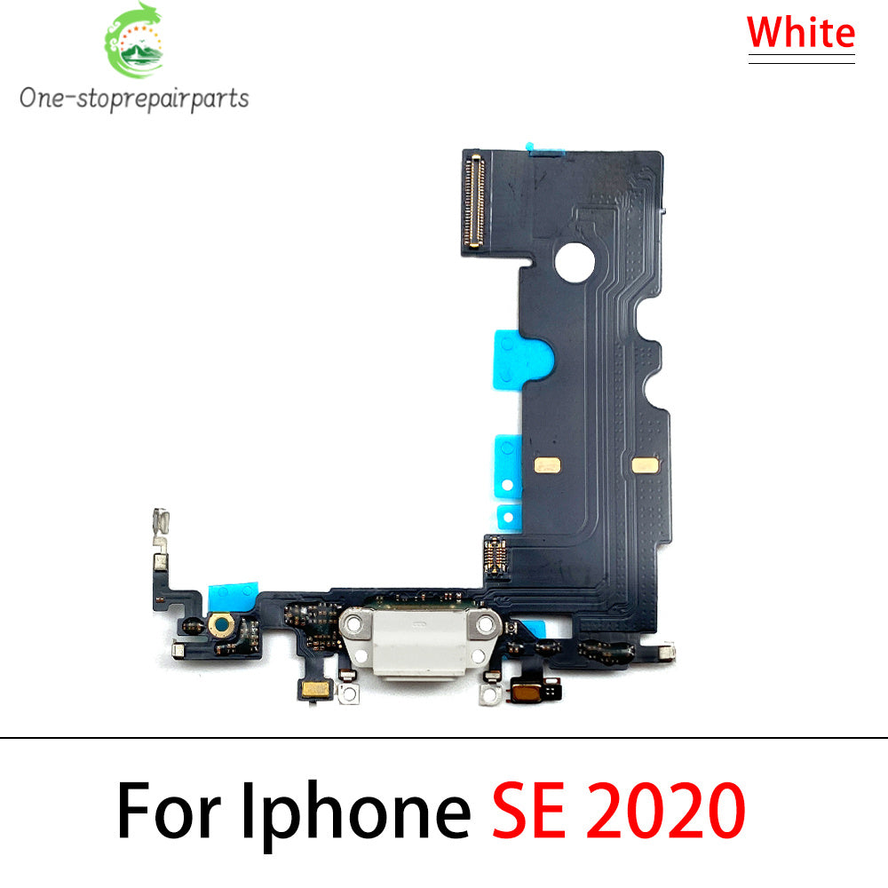 New For iPhone SE 2020 USB Charging Port Mic Microphone Dock Connector Board Flex Cable Repair Parts iPhone phone repair parts