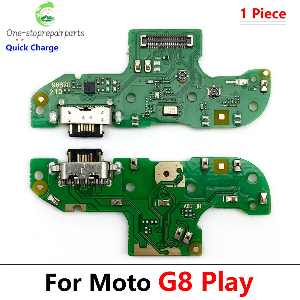 New USB Charging Port Dock Charger Connector Main Board Flex Cable For Motorola Moto G8 Play / G8 Plus M Version Motorola phone repair parts