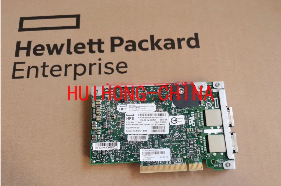 Servicer HP HPE 817721-B21 535FLR-T 2P 10 Gigabit network interface card 854177-001