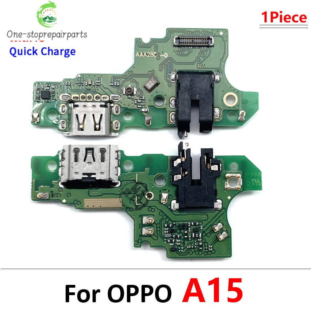10Pcs USB Charger Charging Dock Port Connector Flex Cable For OPPO A17 A52 A92 A53 A54 A55 A56 A57 A58 A93 A94 A95 A96 A97 4G 5G OPPO phone repair parts