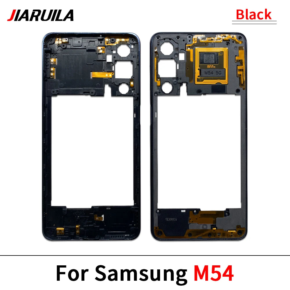 New Middle Frame For Samsung M23 M52 M53 M51 M54 M62 M35 5G M526B M536B M625F Door Housing Bezel Repair Parts Samsung phone repair parts