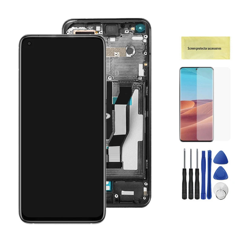 Screen for Xiaomi Mi 10T Pro 5G Lcd Display Digital Touch Screen With Frame Assembly for Xiaomi Mi 10T 5G M2007J3SY Replacement Xiaomi phone repair parts