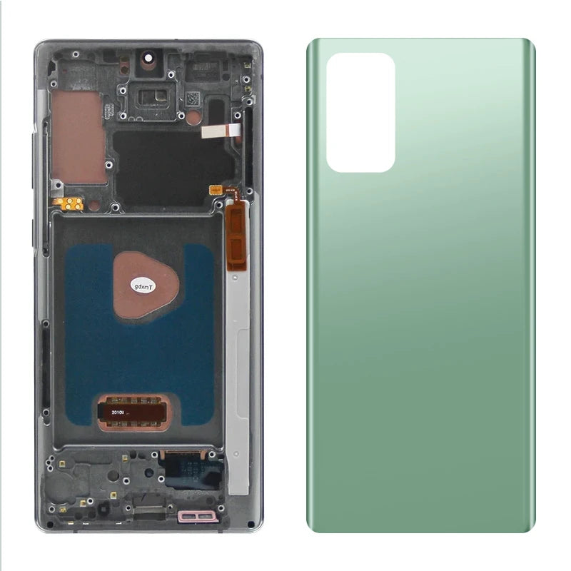 Note20 Screen for Samsung Galaxy Note 20 N980F Lcd Display + Touch Screen with Frame Assembly Support S Pen Fingerprint Read Samsung phone repair parts
