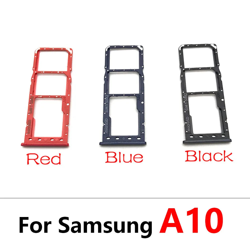 10Pcs,Dual SIM Card Tray Slot Holder Adapter Accessories For Samsung A10s A20s A30s A50s A21s A10 A20 A30 A50 A01 A11 A31 A51 Samsung phone repair parts