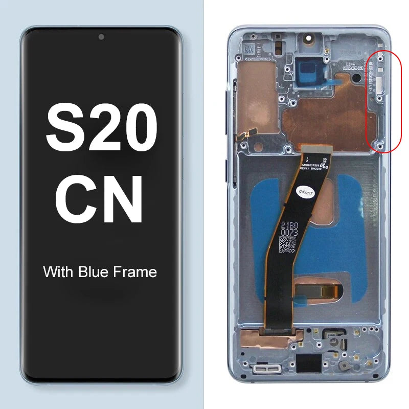 Super Screen S20 4G G980F G980F/DS Display Screen for Samsung Galaxy S20 Lcd Display Digital Touch Screen With Frame Replacement Samsung phone repair parts