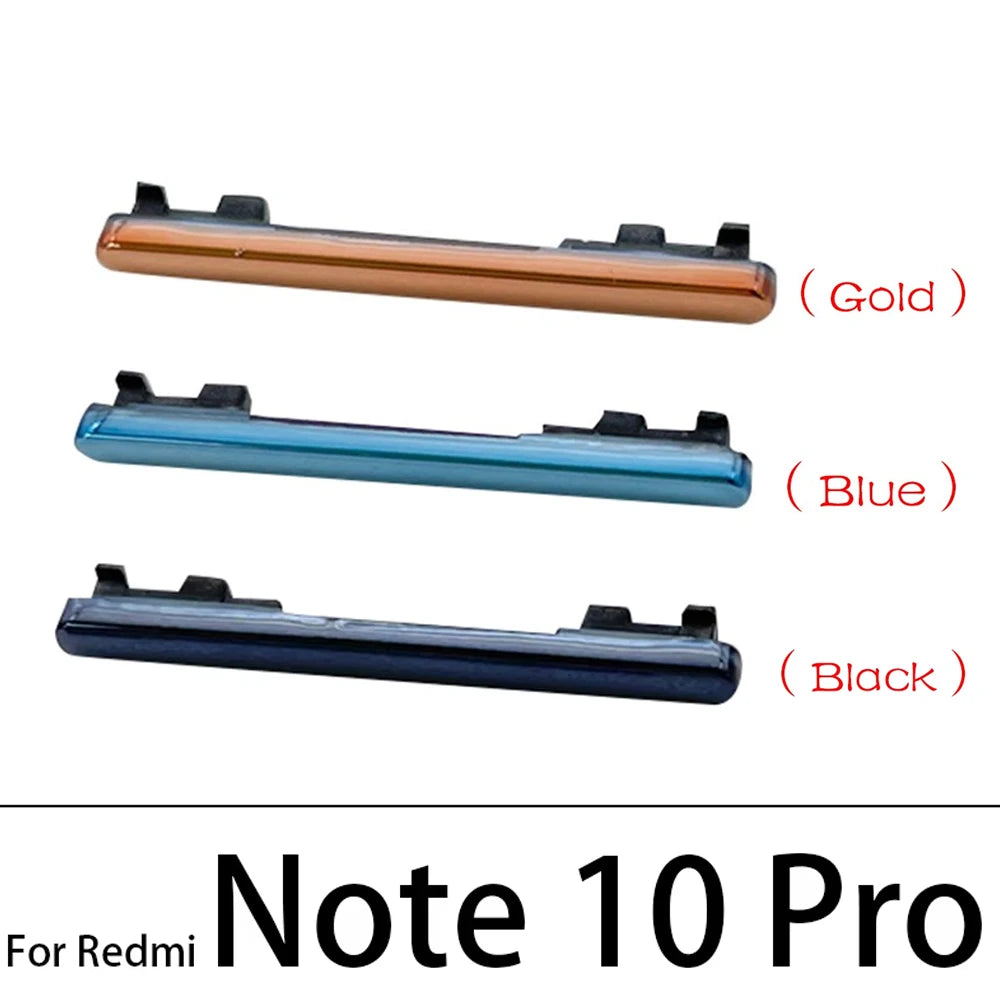 10Pcs, Volume Power Button Side Key For Redmi Note 7 8 9 9S 10 10s 11 12 13 Pro 4G 5G Replacement Parts Redmi phone repair parts