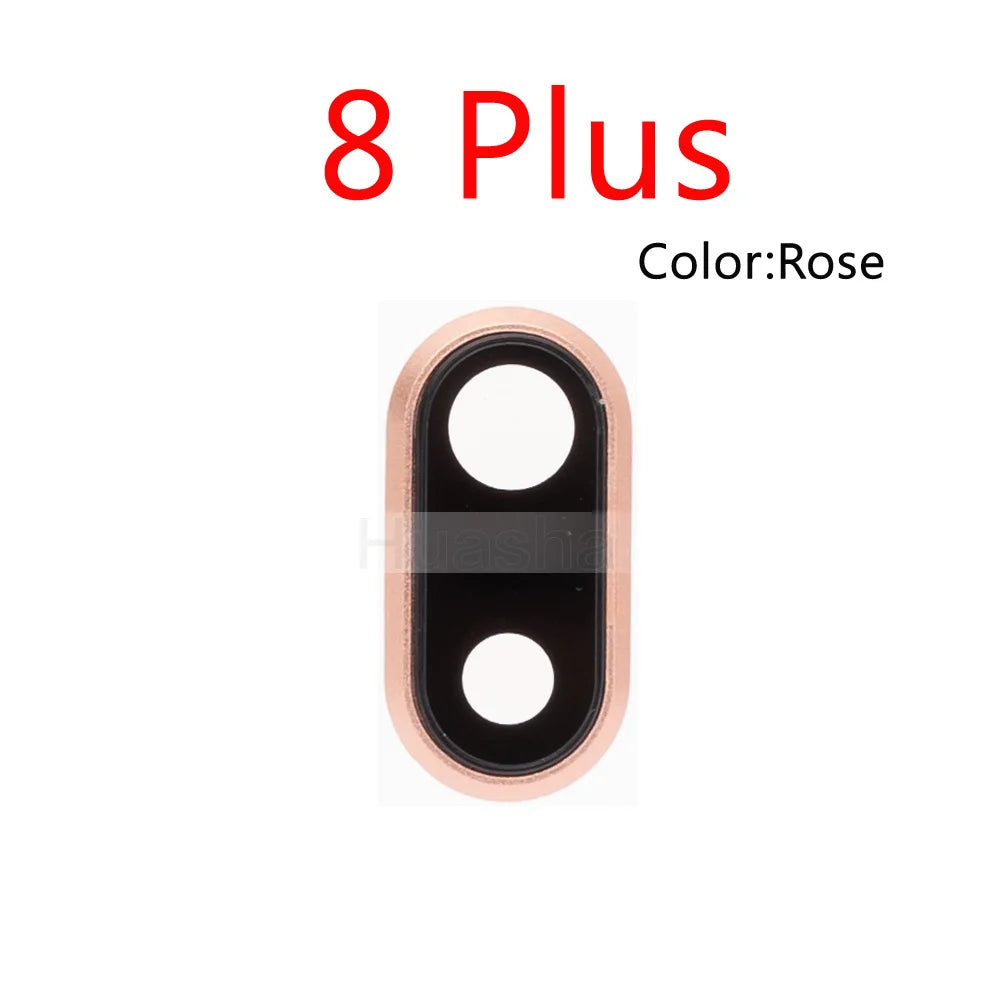 1pcs New Back Camera Glass Lens for iPhone 7G 7 8 PLUS Rear Camera Ring Holder with Glass Lens Cover Replacement Parts iPhone phone repair parts