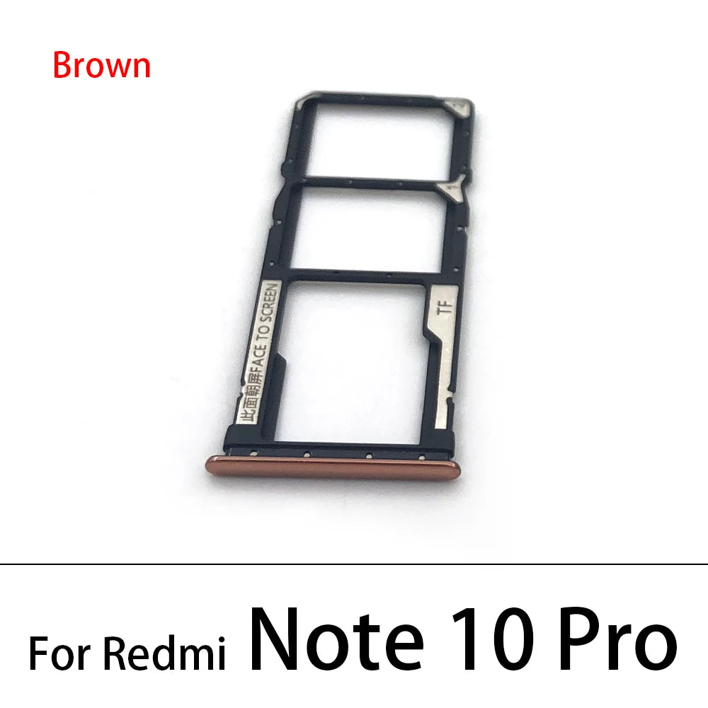 New SIM Card Tray Slot Holder For Xiaomi Redmi Note 7 9 9s 10 Pro Replacement Parts Xiaomi Xiao mi phone repair parts