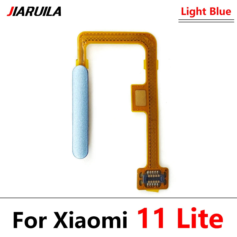 10Pcs/Lot, Home Button FingerPrint Sensor Flex Cable Ribbon For Xiaomi Mi 11 Mi11 Lite Replacement Parts Xiaomi Xiao mi phone repair parts
