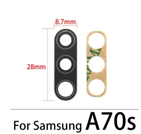 100Pcs/Lot, For Samsung A10 A20 A30 A50 A70 A10s A20s A30S A50S A21s A01 A11 A12 A21 A31 A51 A71 Rear Back Camera Glass Lens Samsung phone repair parts