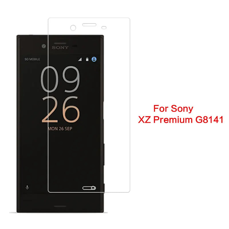 Tempered Glass Film For Sony T2 T3 C3 C4 C5 E1 E3 E4 E4G E5 X/XP XZ Premuium Screen Protector Front Clear Glass Film + Cloth Sony phone repair parts