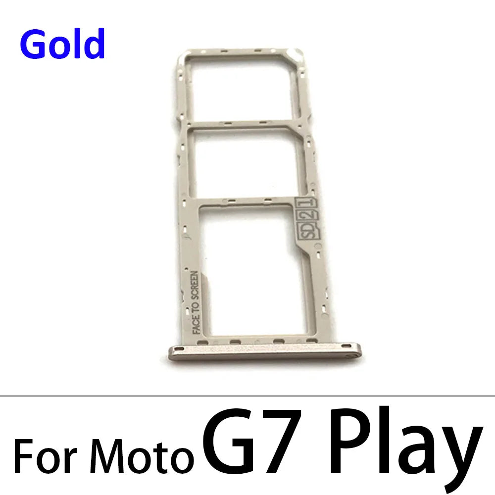 10Pcs/Lot, SIM Card Tray Slot Holder For Motorola Moto G8 G7 G9 Play Plus Power Lite Sim Tray Motorola phone repair parts