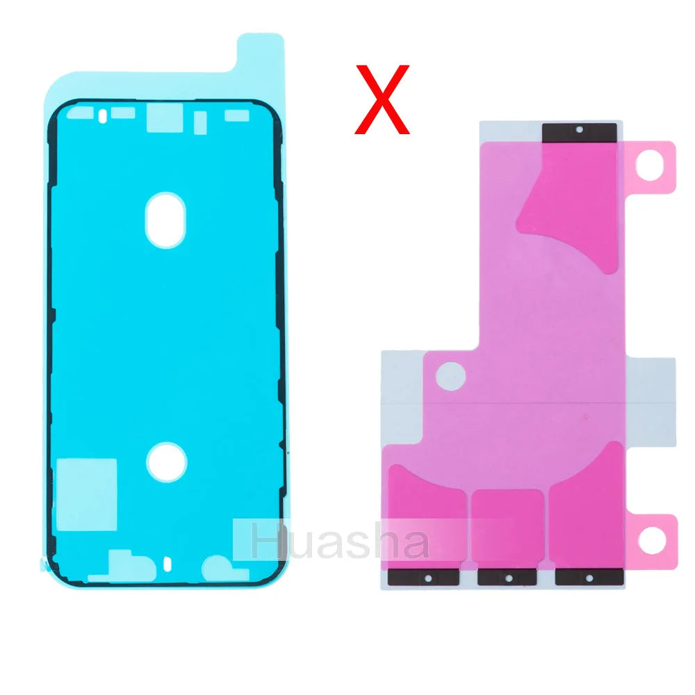 2pcs/lot For iPhone 16 15 14 13 12 11 pro Plus X XR XS Max Battery Sticker Strips + LCD Display Waterproof Seal Adhesive Sticker iPhone phone repair parts