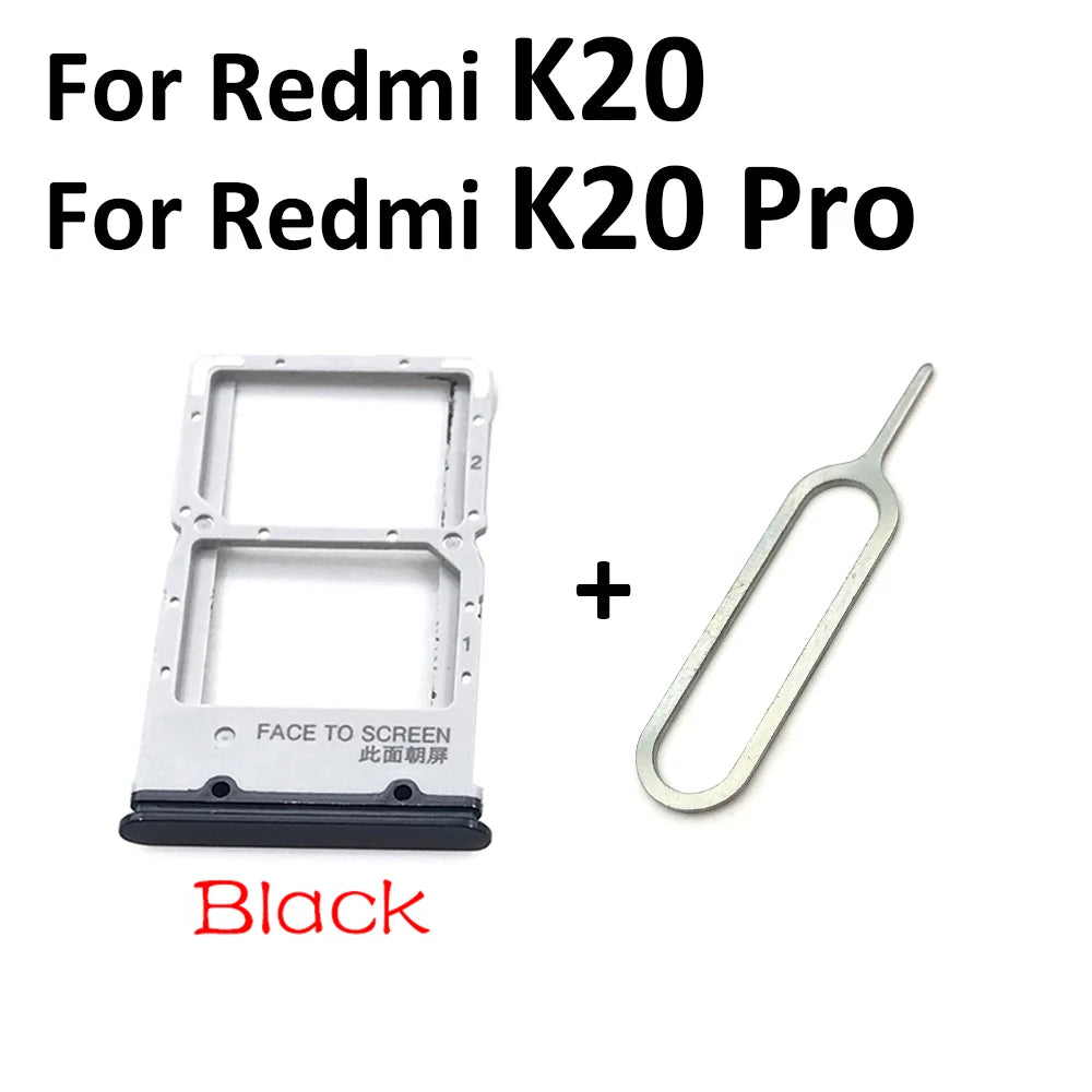 New For Xiaomi Redmi K20 K20 Pro For Xiaomi Mi 9T SIM Card Tray Slot Holder For Xiaomi Mi 10 Mi10 Pro 10T Lite Poco X3 Xiaomi Xiao mi phone repair parts