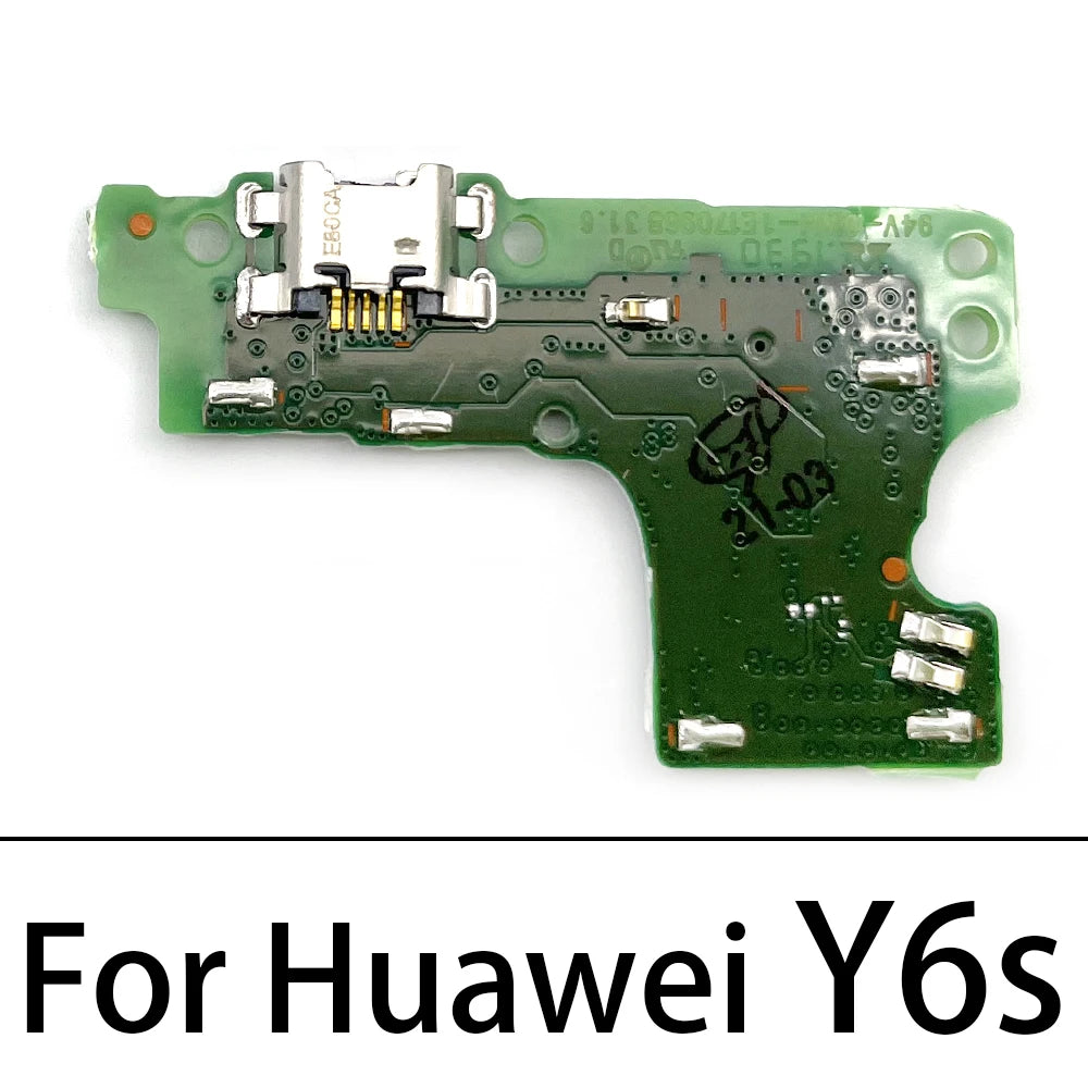 USB Charging Charge Connector Plug Dock Port Flex Cable For Huawei Y5 Y6 Y7 Y9 Prime 2017 2018 2019 Y6P Y6s Y7P Y8P Y9s Y7A 2020 Huawei phone repair parts