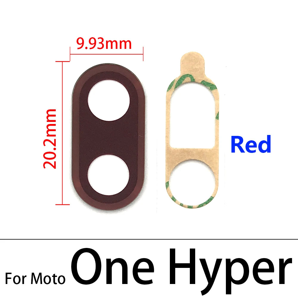 10Pcs, Camera Glass Lens Back Rear Camera Glass Lens For Motorola Moto One Hyper Fusion Plus Action Vision With Adhesive Motorola phone repair parts