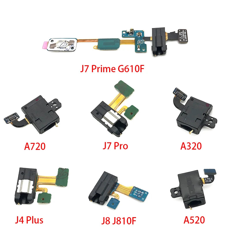 Earphone Headphone Audio Jack Micophone Flex Cable For Samsung J4 J6 J8 A6 2018 Plus J600 J400 J810 A600 J3 J5 J7 2017 J530 J730 Samsung phone repair parts