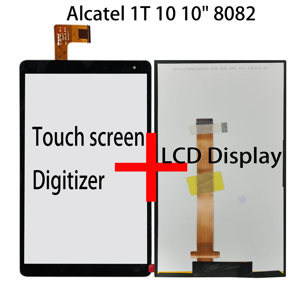 New 10" 8084 Touch screen Digitizer Lcd Display Alcatel 1T 10 10" 8082 LCD Alcatel ONETOUCH Pixi 3 (10) 8082 Touch panel Glass Other Brand tablet repair parts