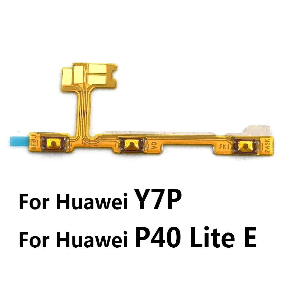10Pcs, Power On Off Volume Side Button Key Flex Cable For Huawei Y6 Y7 Y9 Prime 2017 2018 2019 Y6s Y6P Y7A Y7P Y8S Y8P Y9S Y9A Huawei phone repair parts