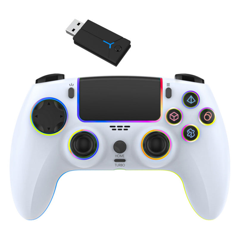 P5 wireless gamepad with colorful RGB light vibration continuous hair six-axis Switch computer handle SZ-5003G