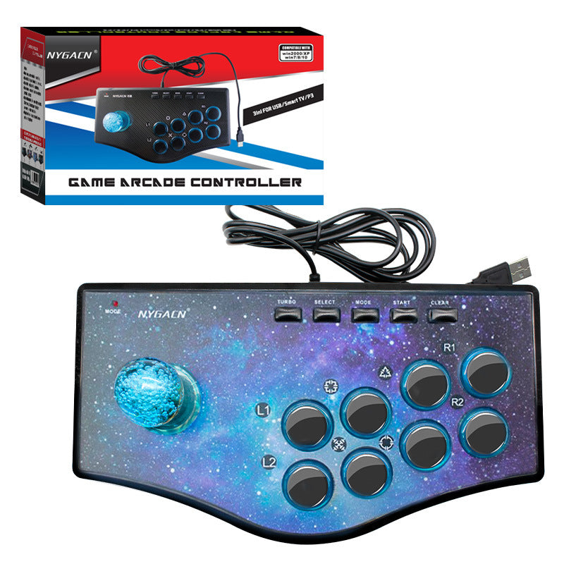 P2 Computer TV Projector Game Console Joystick P3 Android Phone Joystick, Wired King of Fighters Arcade Joystick