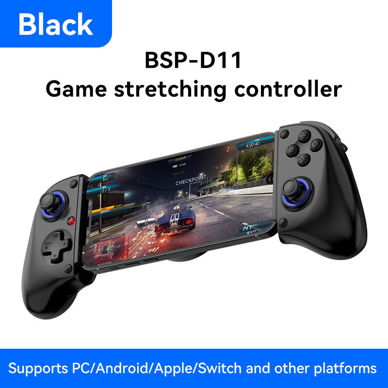 D11 Stretch Game Streaming Handle Wireless Hall Trigger Macro Back Key Switch/Android /IOS/PC