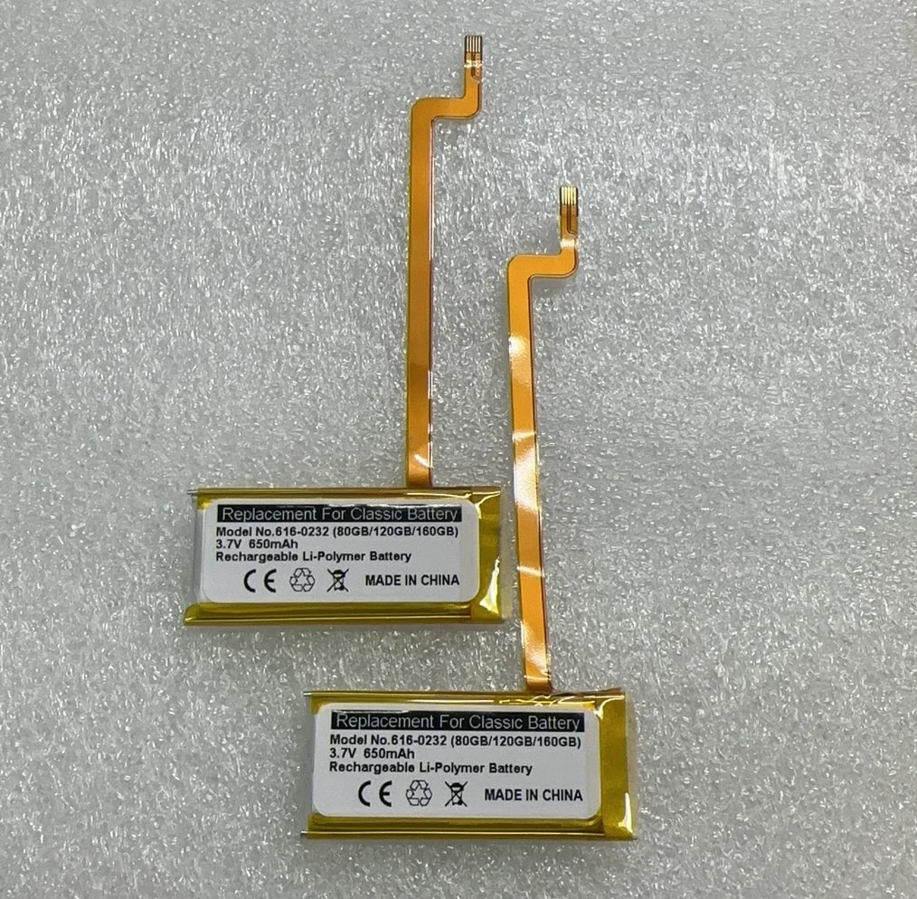 iPOD Video 60GB 80GBiPOD classic battery, 6th generation A1136 capacity 650Mah iPod repair parts