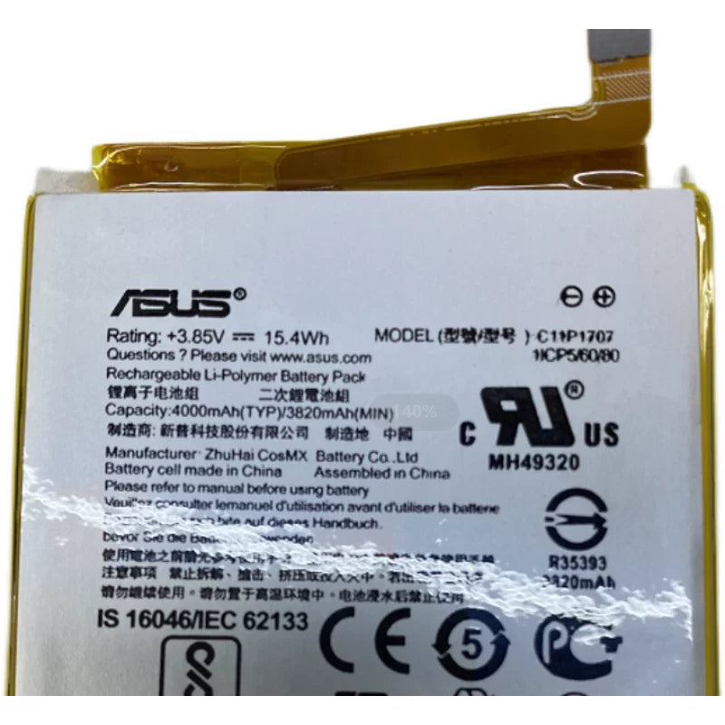 ASUS ZenFone Max M1 ZB555KL mobile phone battery C11P1707 new full capacity battery ASUS phone repair parts