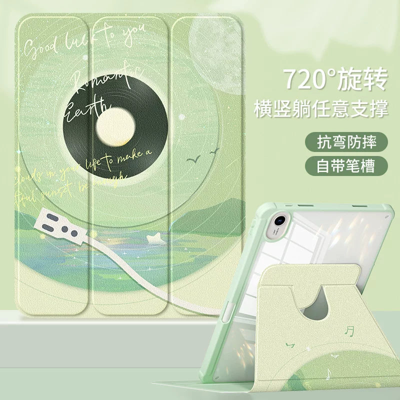 For Huawei matepadair protective case matepad11 flat case 2023 new matepadpro10.8 anti-bend 11.5 inch se acrylic 10.4 all-inclusive anti-drop Tablet Accessories