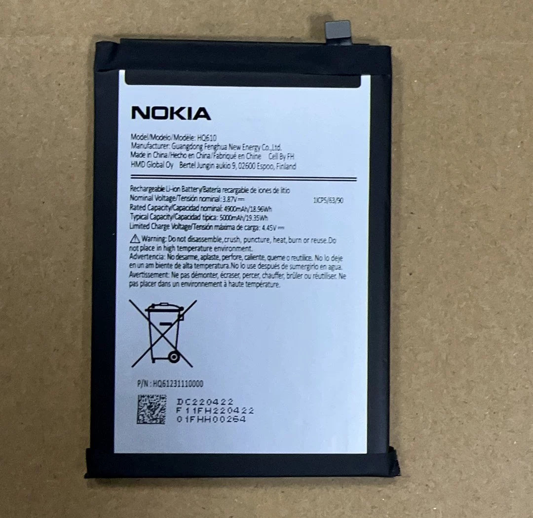Nokia x20 ta-1341 ta-1344 CN110 New large capacity battery Nokia phone repair parts
